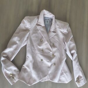 Valentina Pink Blazer with Classic Collar